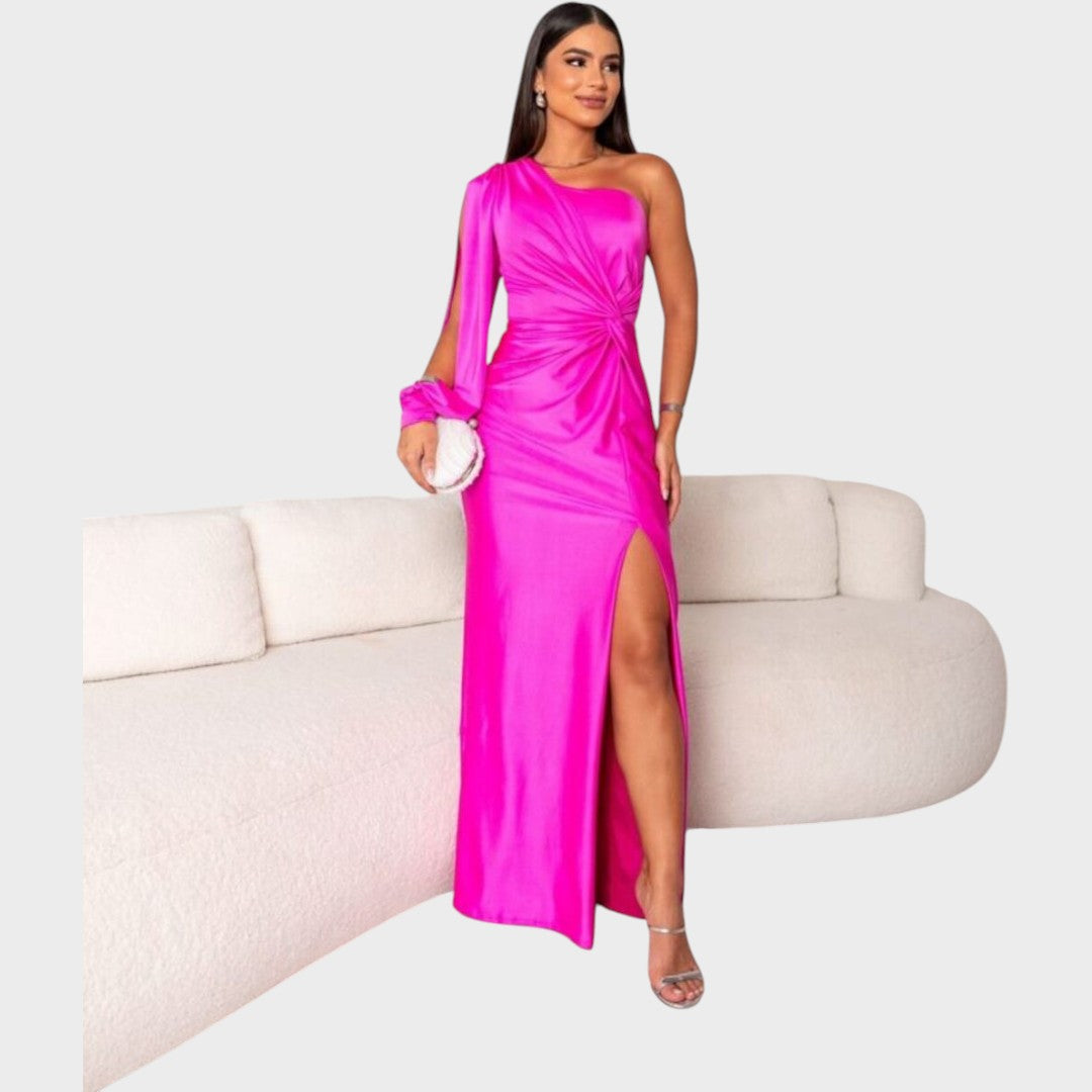 Rasa – Elegant Long Dress with One Shoulder