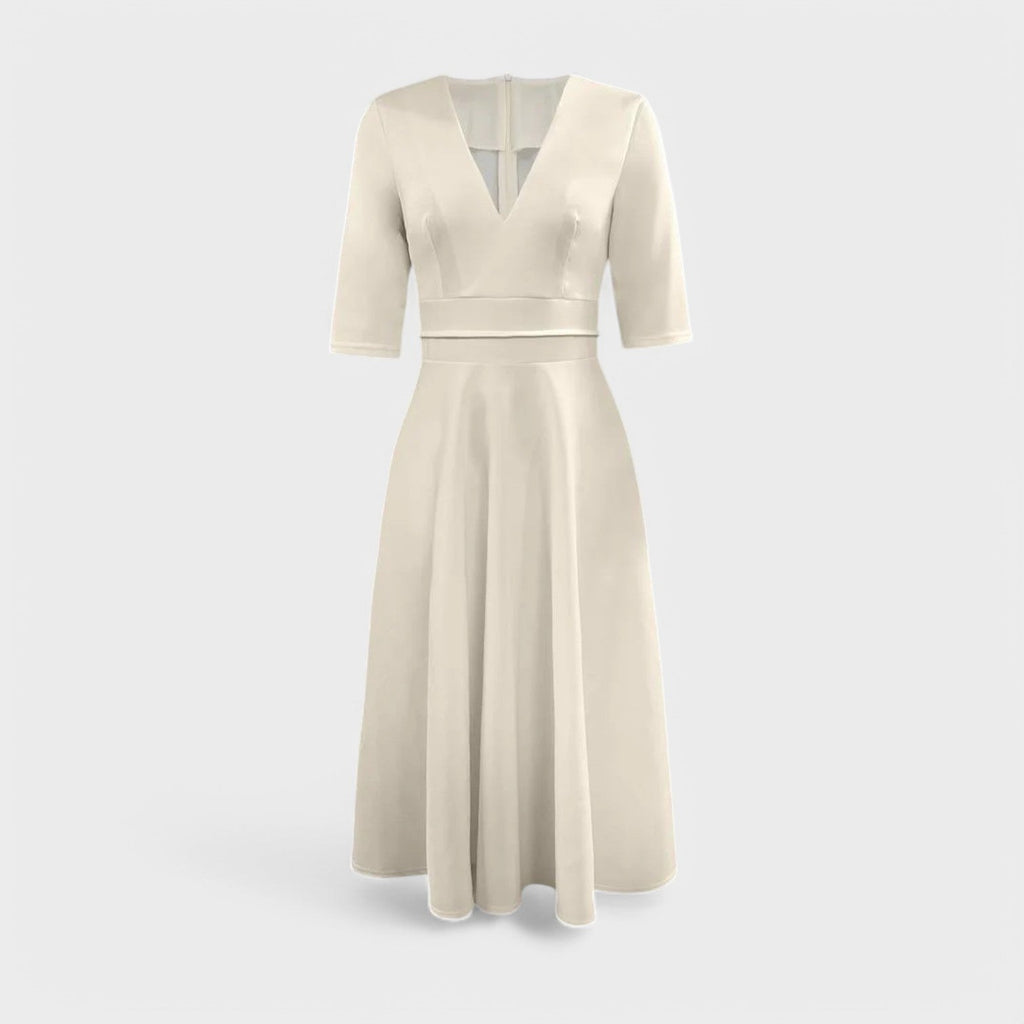 Helena - Elegant Dress with V-Neck