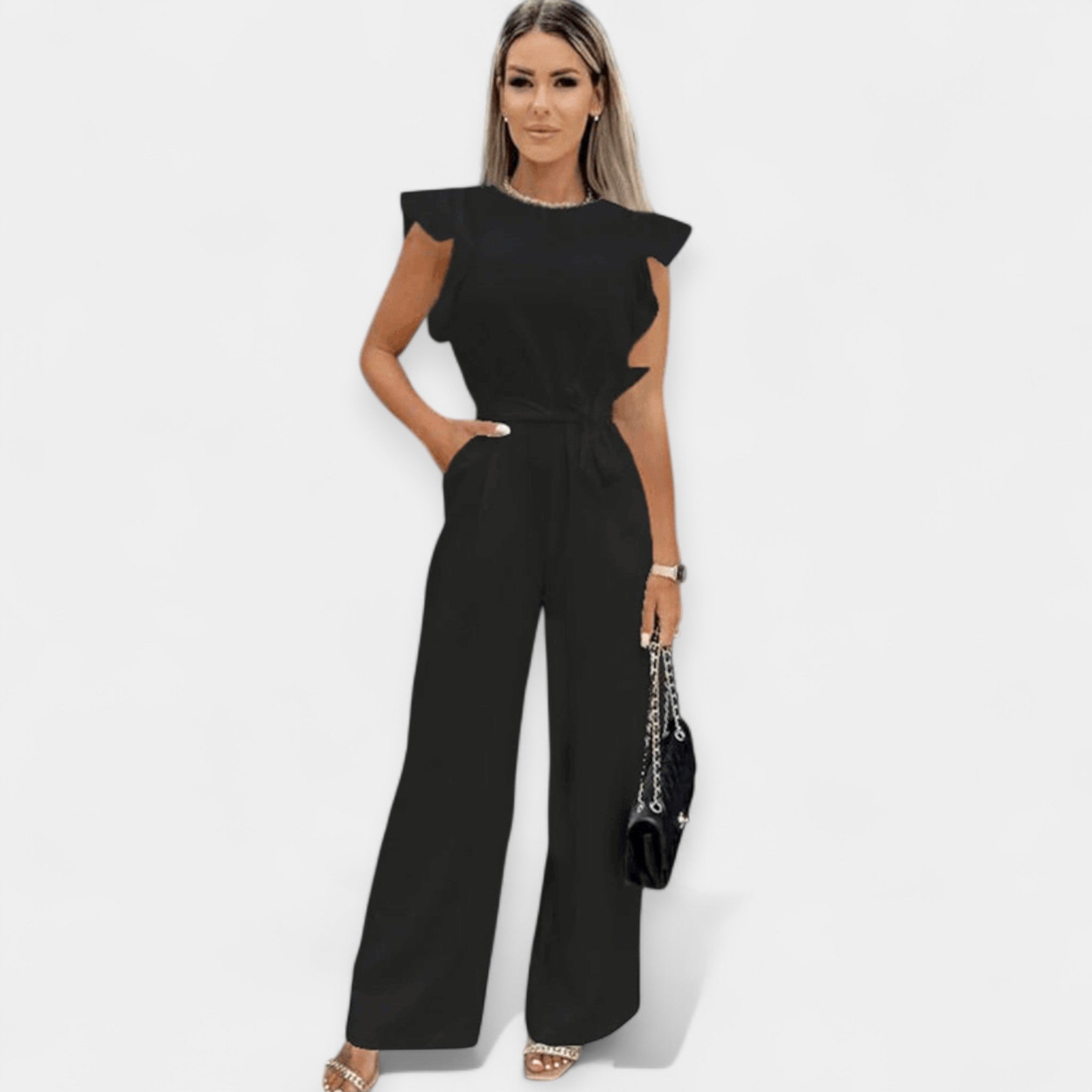Overall costume with butterfly-shaped sleeves