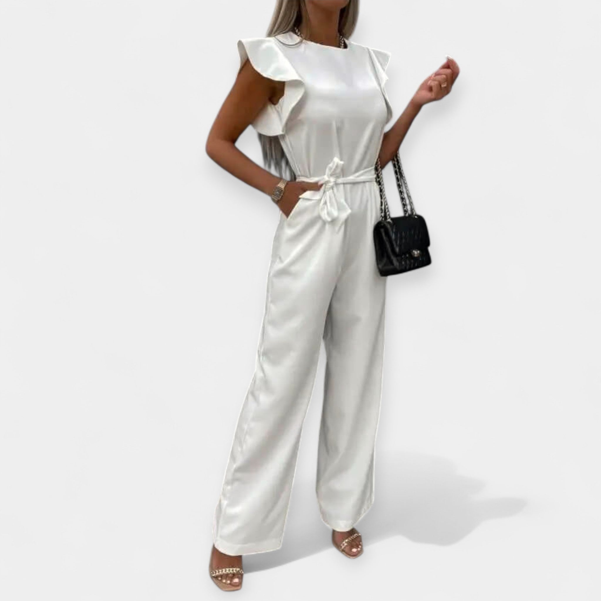 Overall costume with butterfly-shaped sleeves
