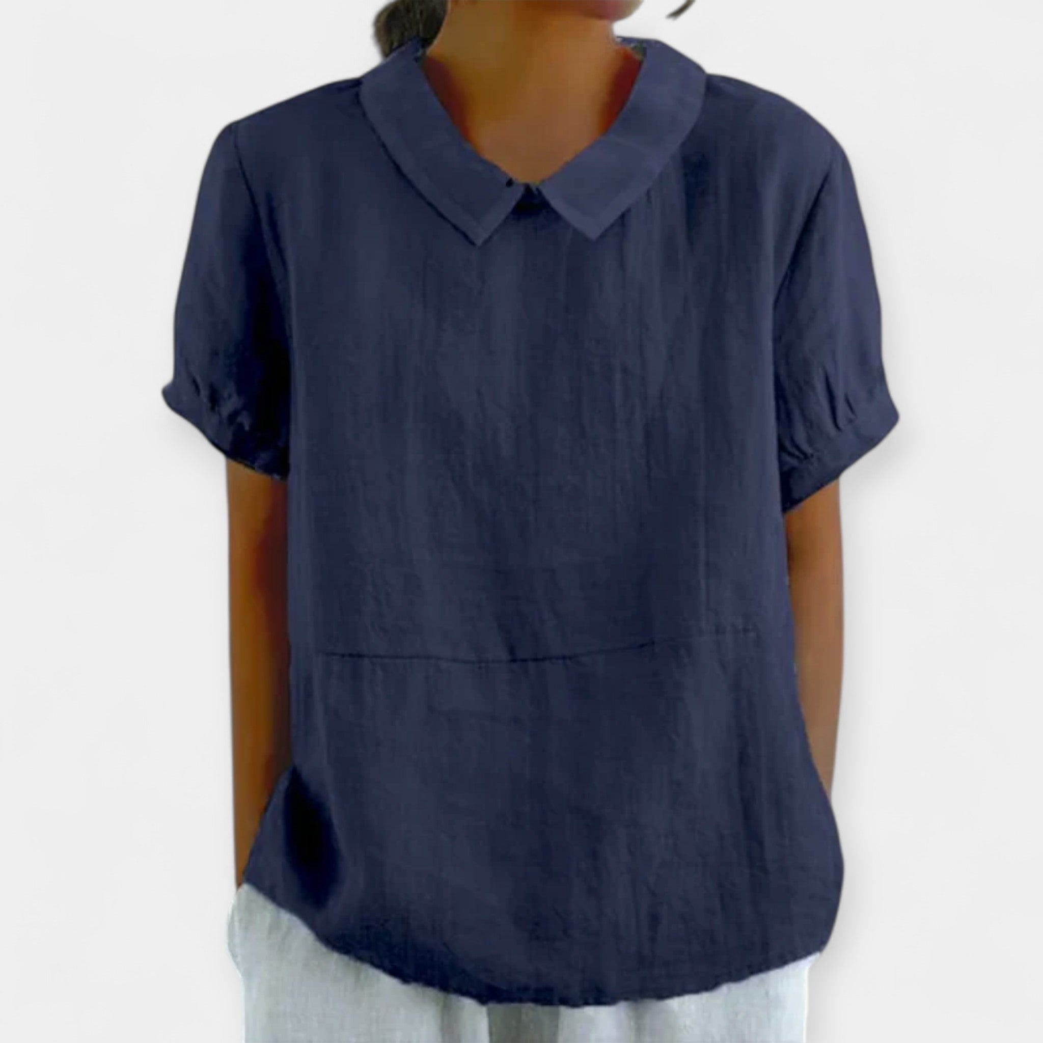 Cotton Shirt with Collar
