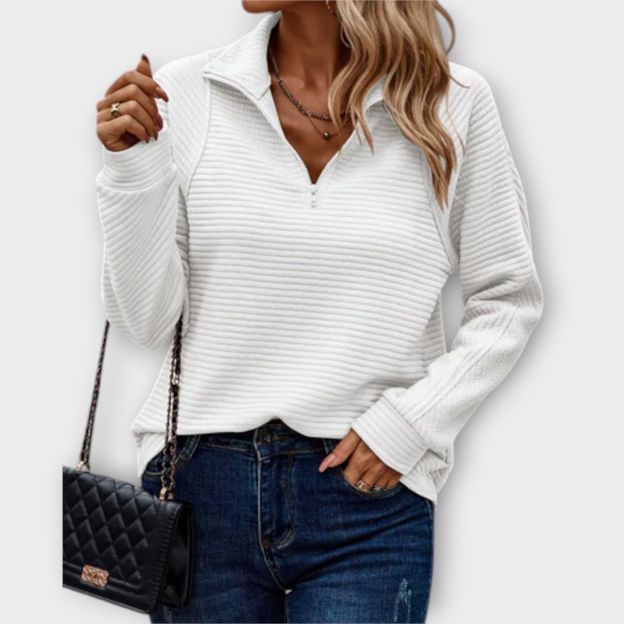 Vilja - Sweater with Half-Zip