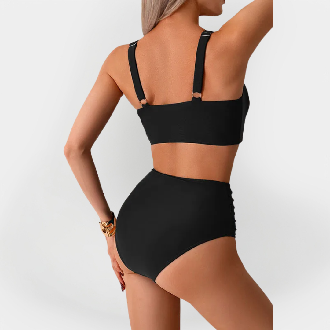 Women's High-Cut Bikini with Chest Trim