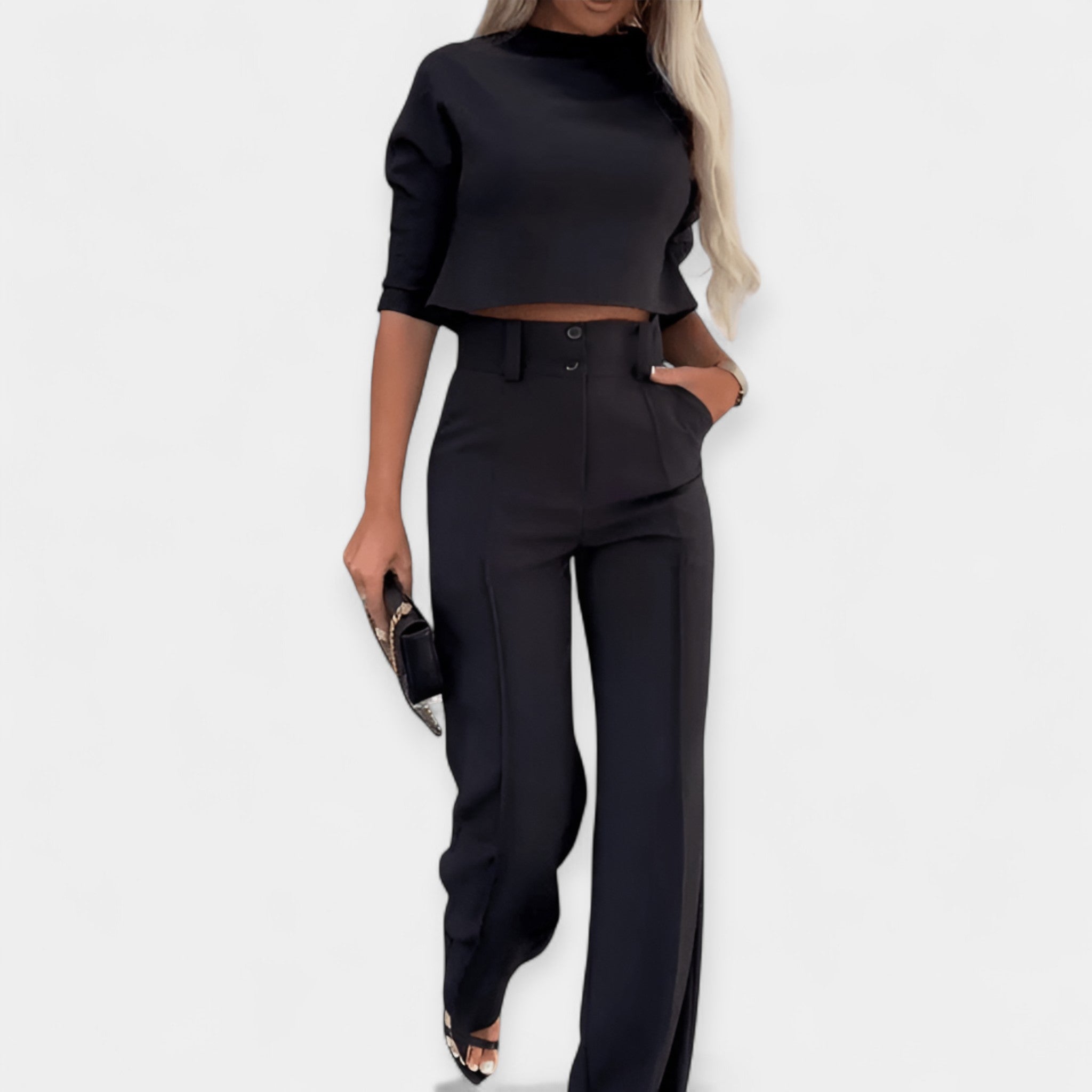 Combination: Crop Top and Pants