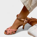 Amalija - High Heeled Sandals with Open Toes