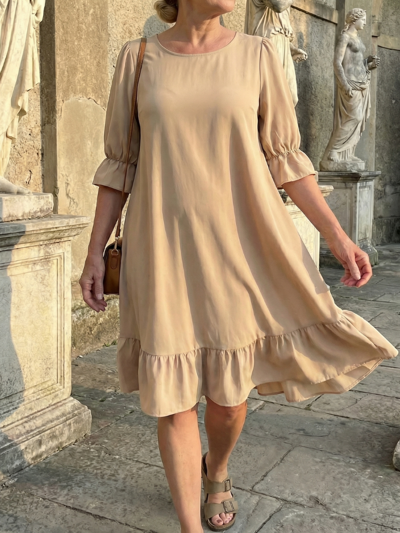 Daven | Rochie de zi cu volane
