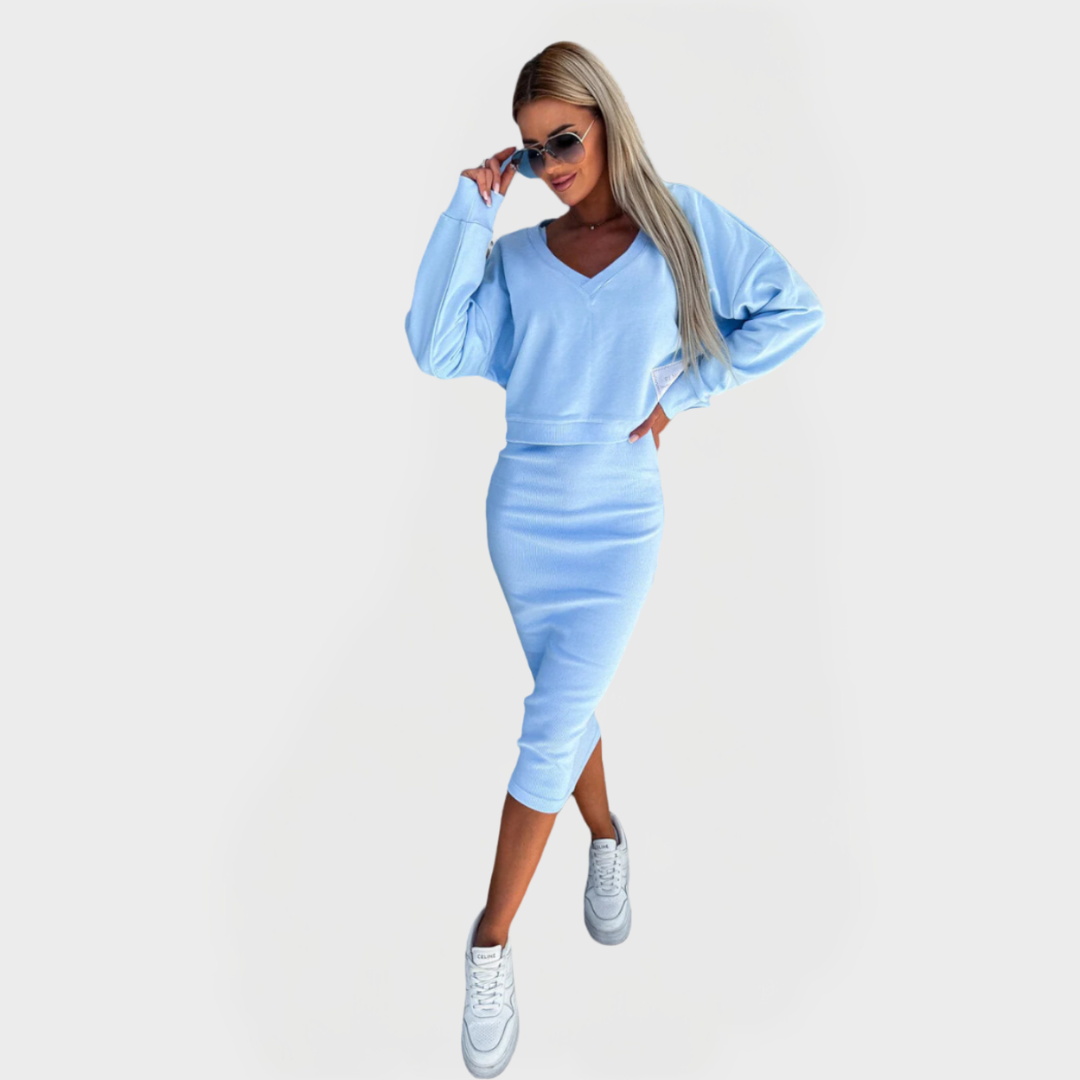 Summer Set with Sweater and Skirt for Comfort and Style