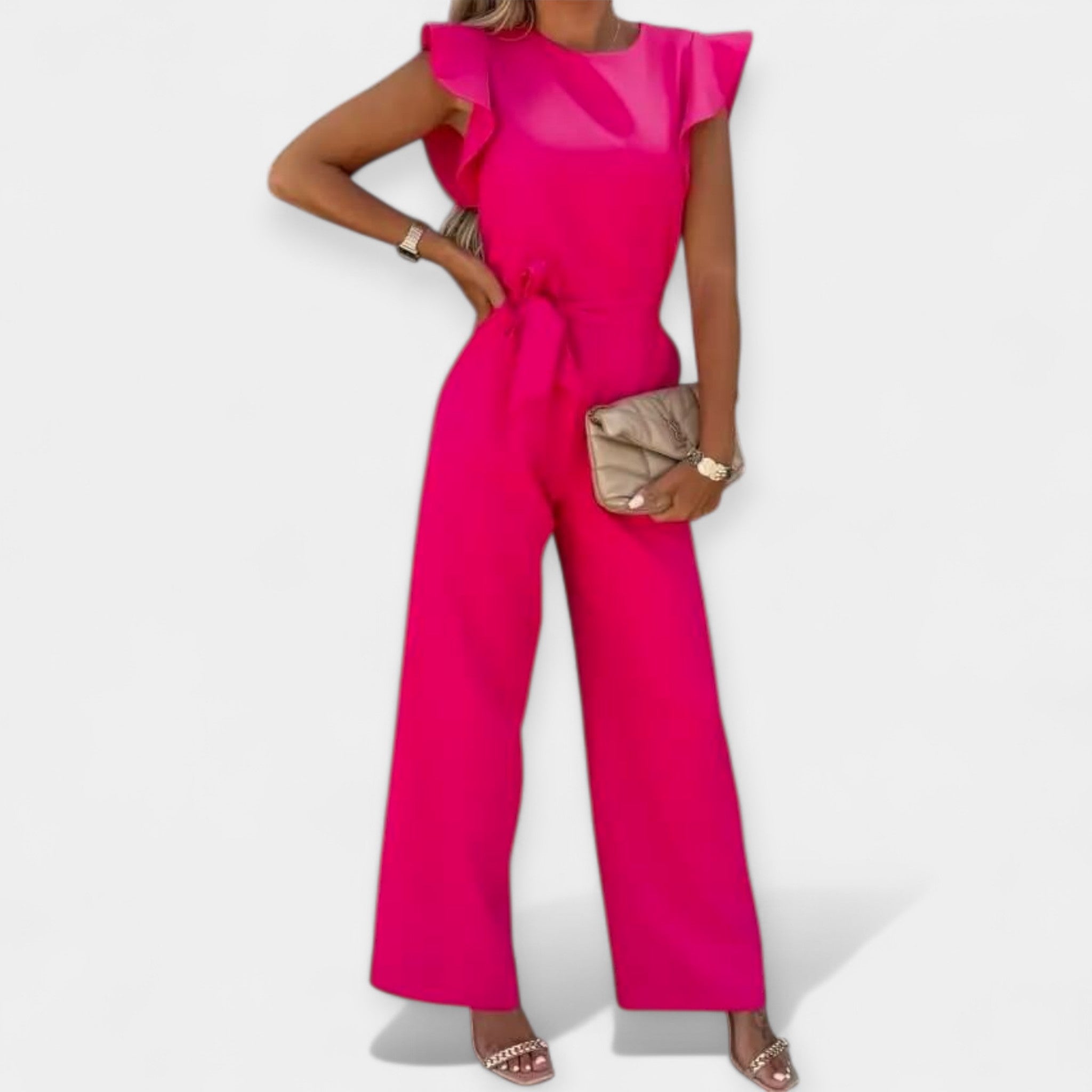 Overall costume with butterfly-shaped sleeves
