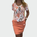 Stylish Set with Pattern and Elegant Skirt