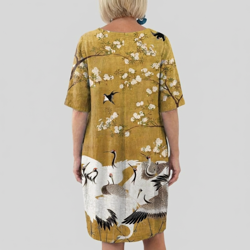 Viora Women's Dress | Casual Printed Puffy Skirt