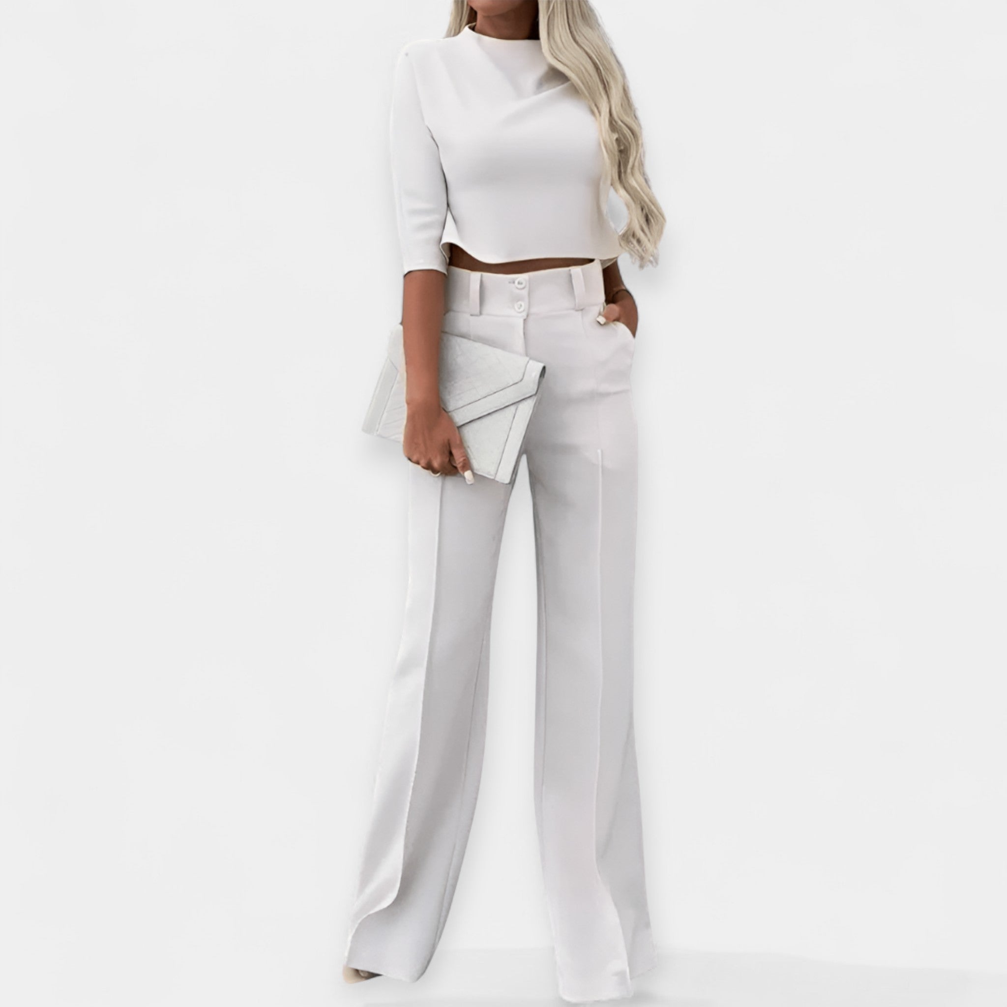 Combination: Crop Top and Pants