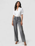 Ava™ | Gray Flared Jeans
