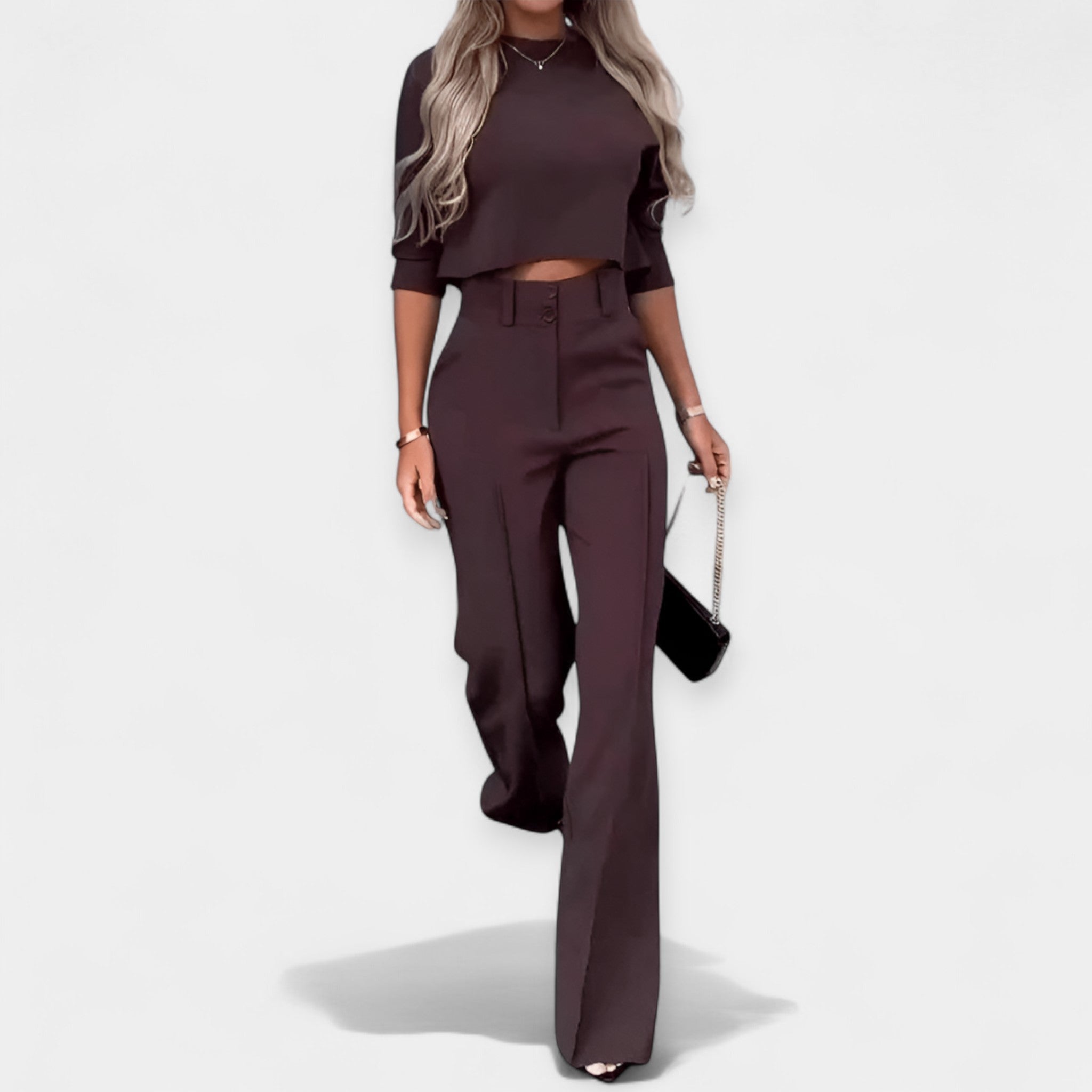 Combination: Crop Top and Pants