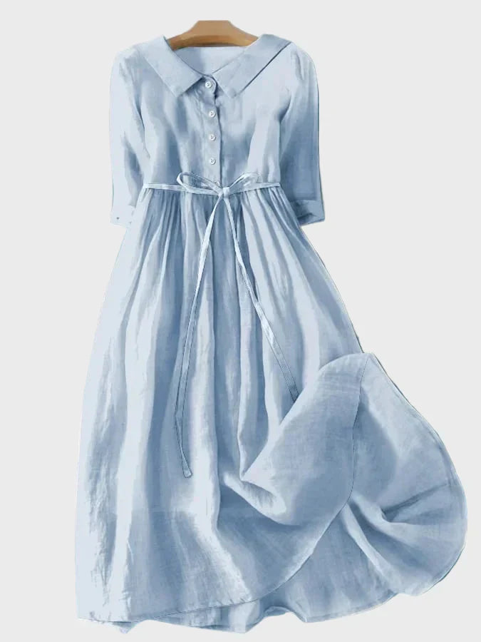 Dress with Elegant Collar