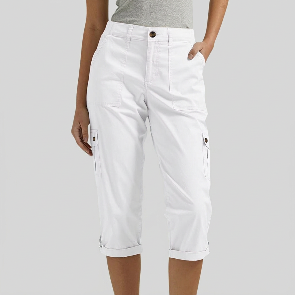 Casey - Relaxed Fit Cargo Capri Pants