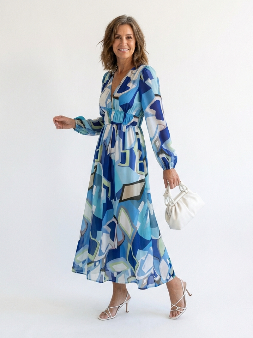Althea | Floral Long Sleeve Maxi Dress