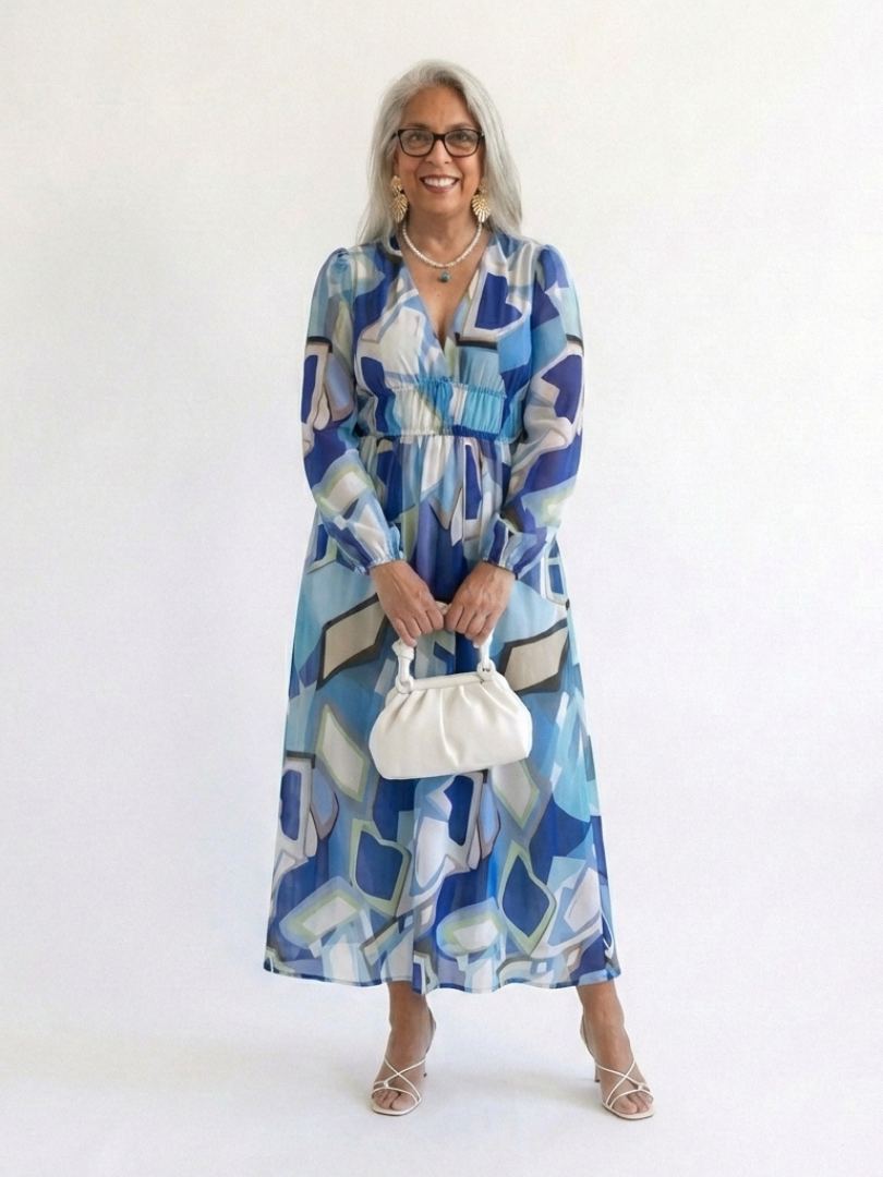 Althea | Floral Long Sleeve Maxi Dress