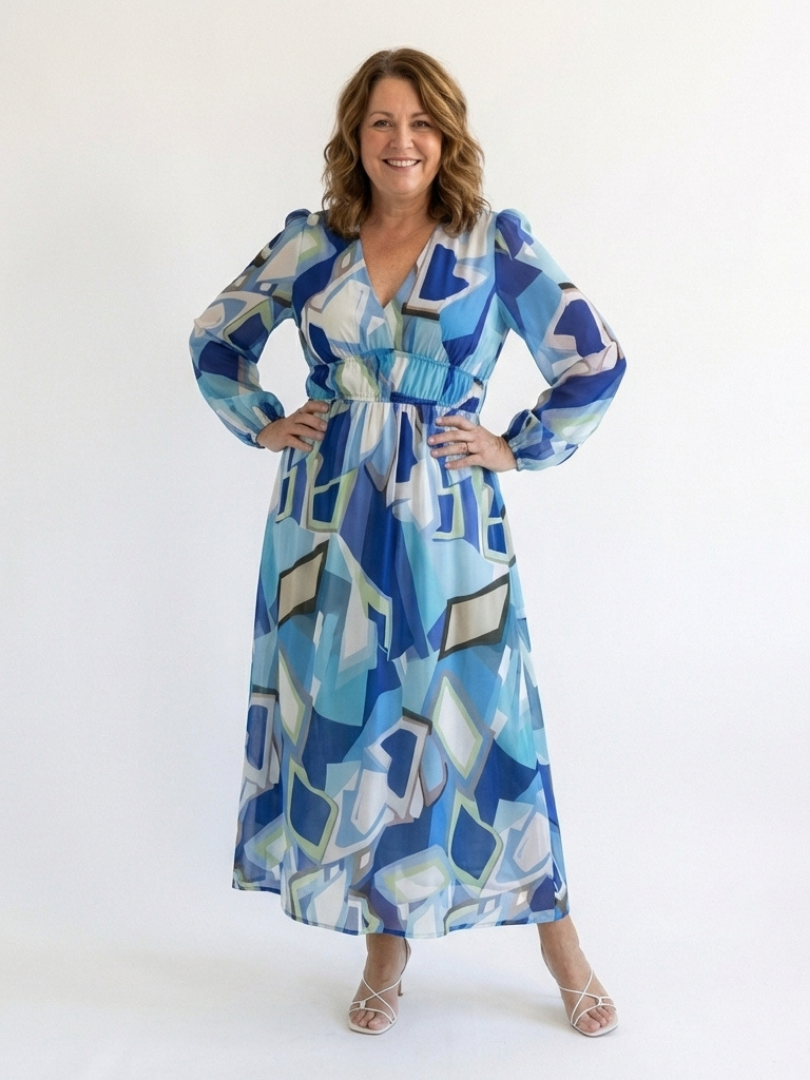 Althea | Floral Long Sleeve Maxi Dress