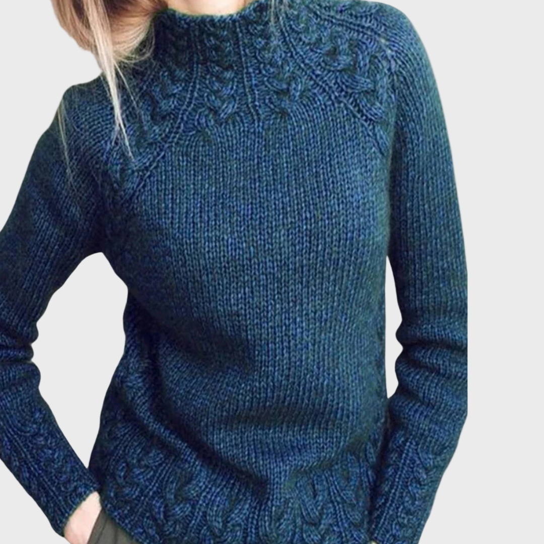 Elegant Sweater with Collar