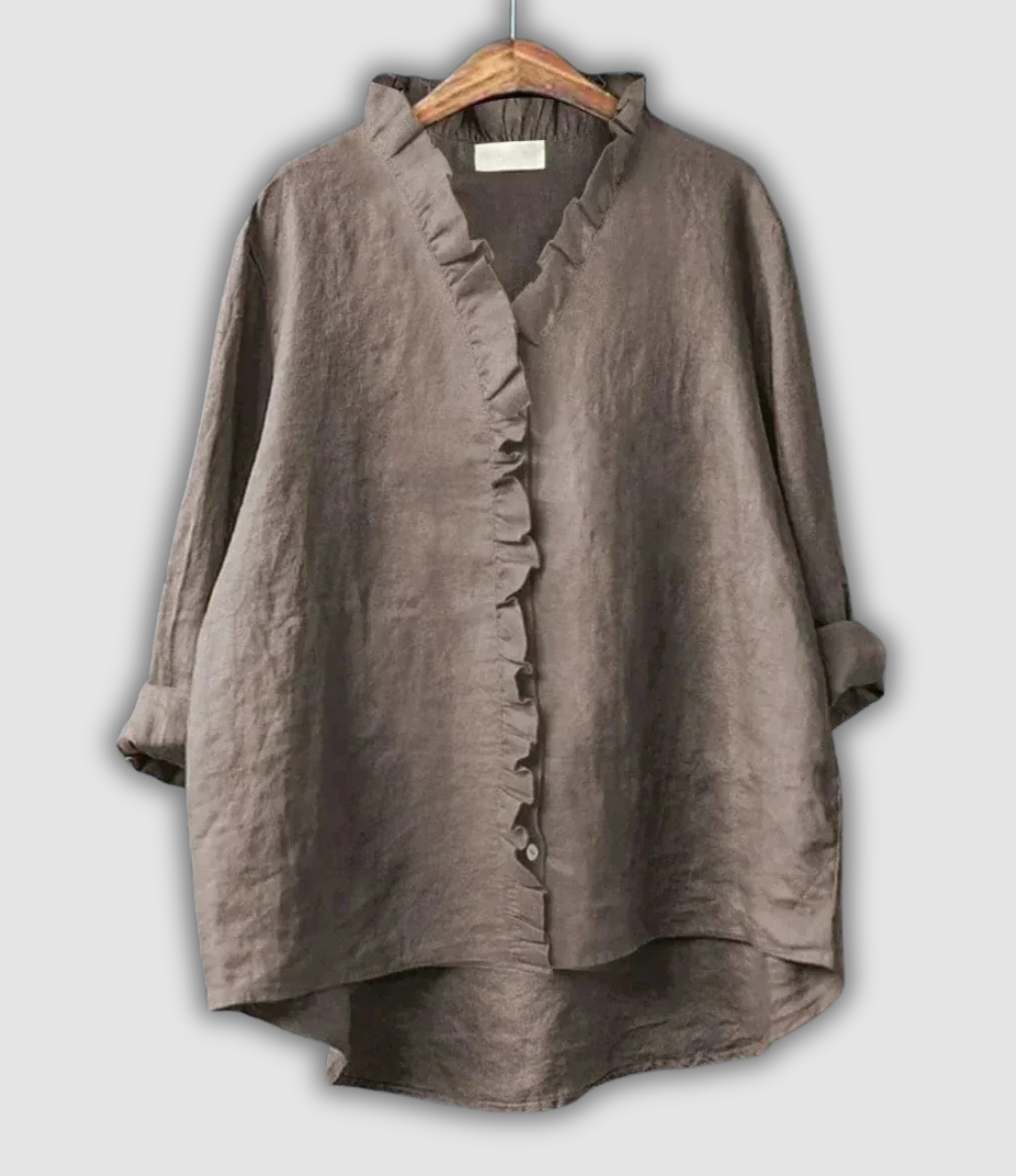 Linen Blouse Brown Serenity