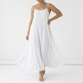 Backless Lace-Up Maxi Dress