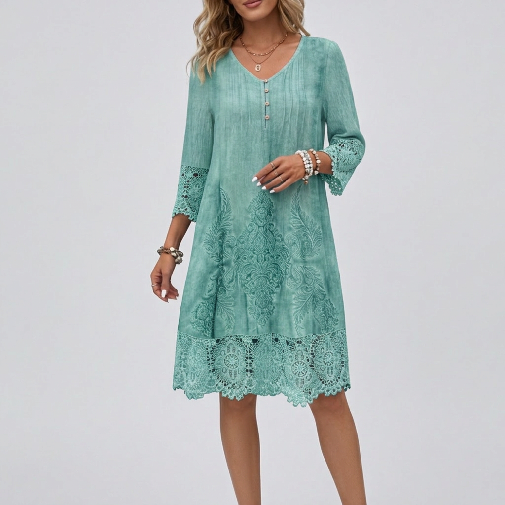 Lucia - Elegant Embroidered Dress