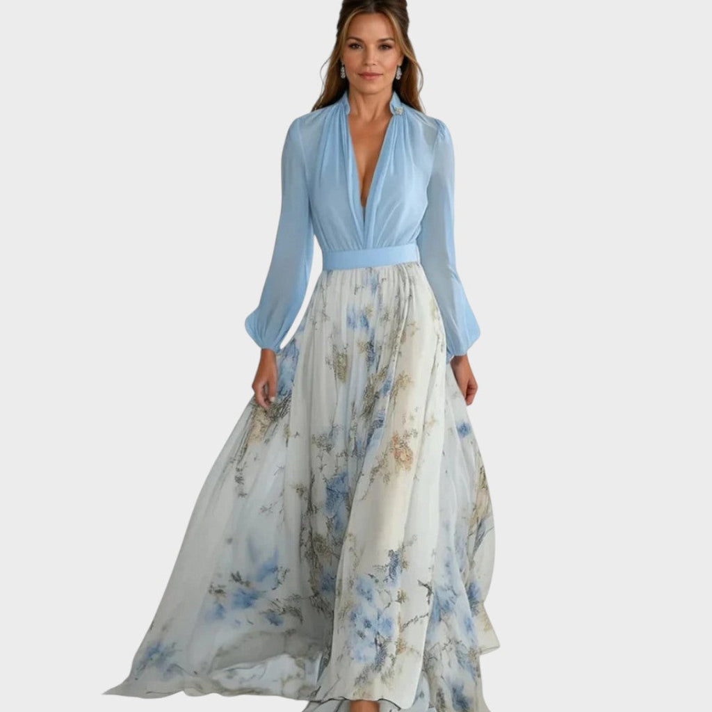 Helena™ | Maxi Dress with Dazzling Floral Print