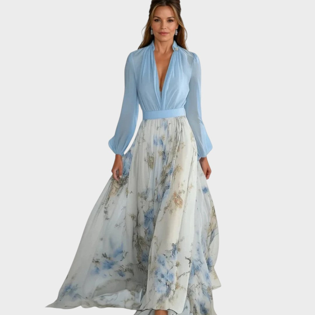 Helena™ | Maxi Dress with Dazzling Floral Print
