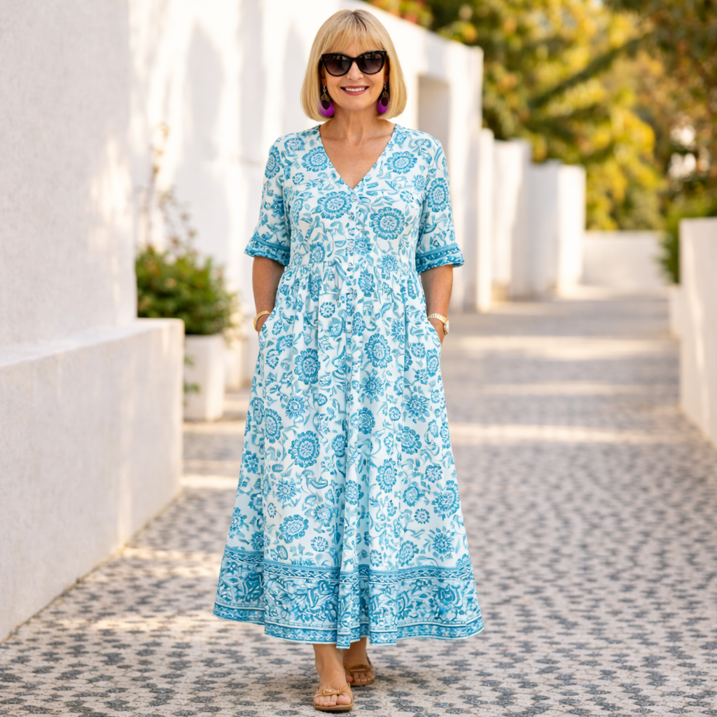 Elly | Elegant Floral Dress with a Light Touch