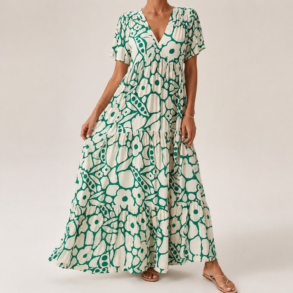 Valentina | Elegant Botanical Dress