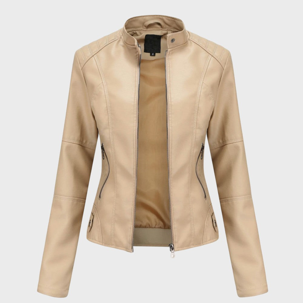 Skaistė | Elegant Leather Jacket