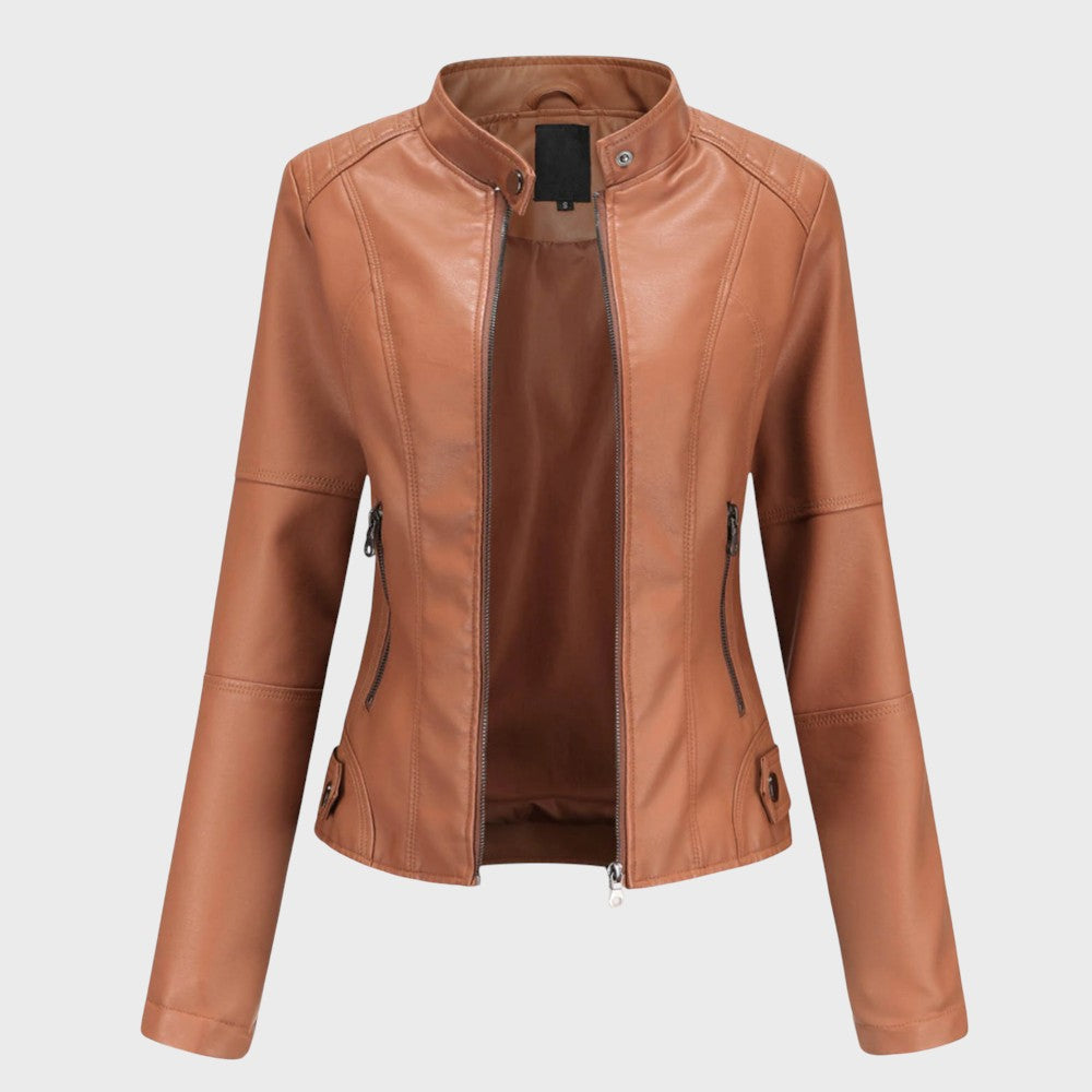 Skaistė | Elegant Leather Jacket