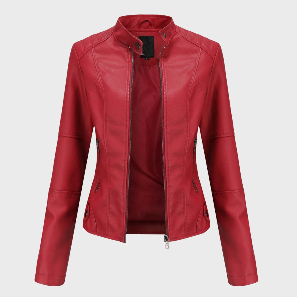 Skaistė | Elegant Leather Jacket