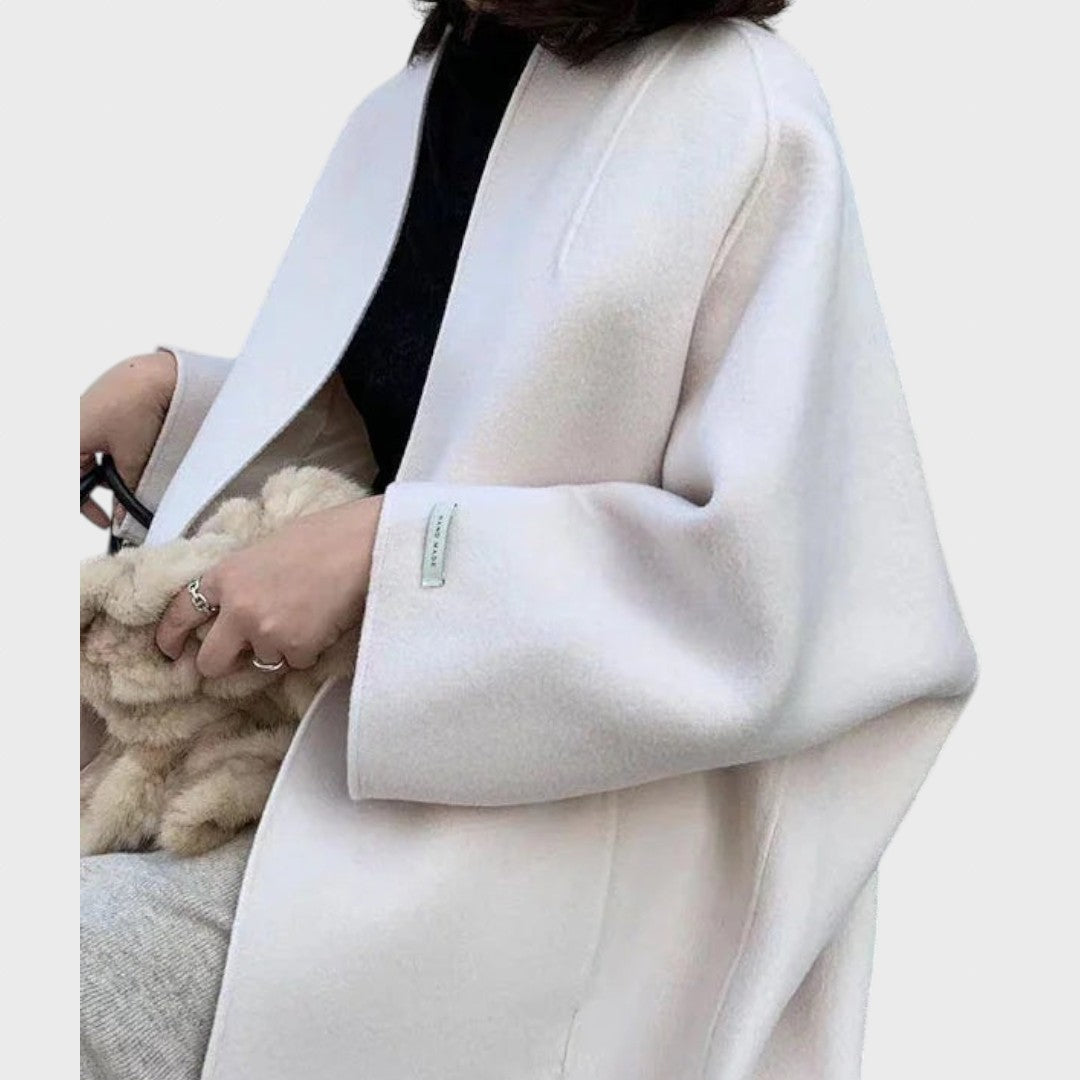 Lukrecija | Elegant Long Wool Coat