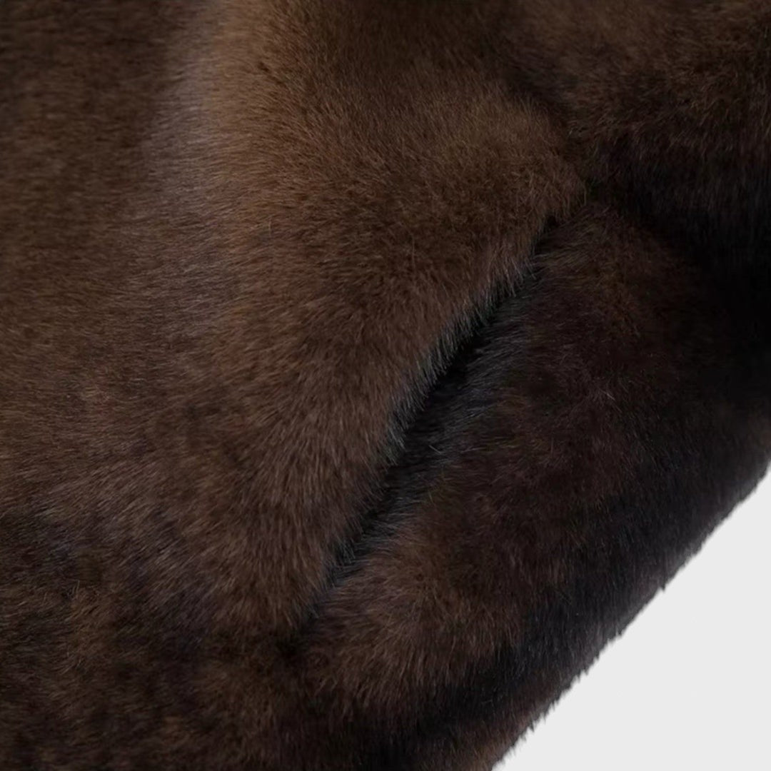 Fluff | Long Faux Leather Coat