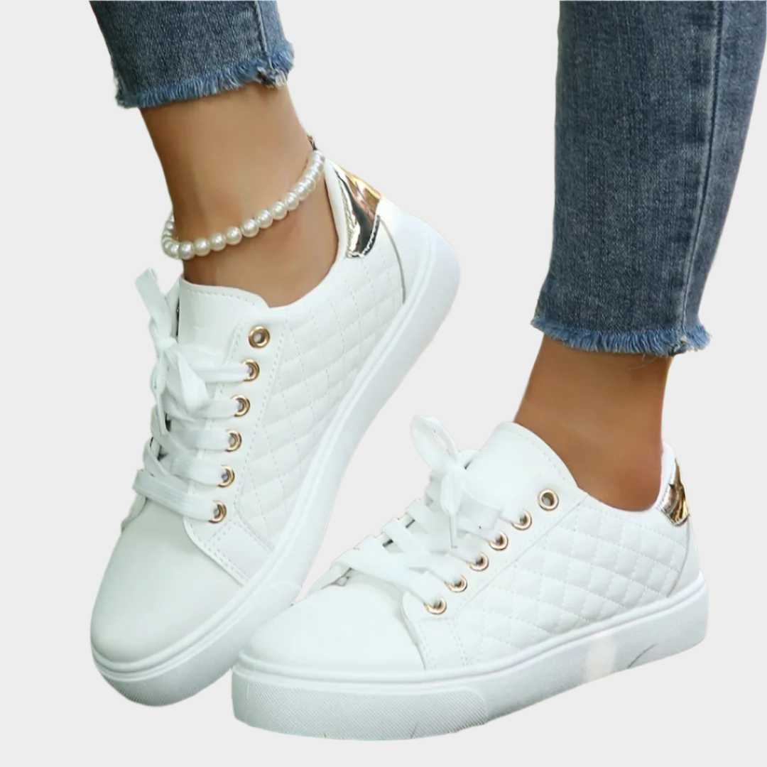 Modern Sports Shoes with Details and Square Textures