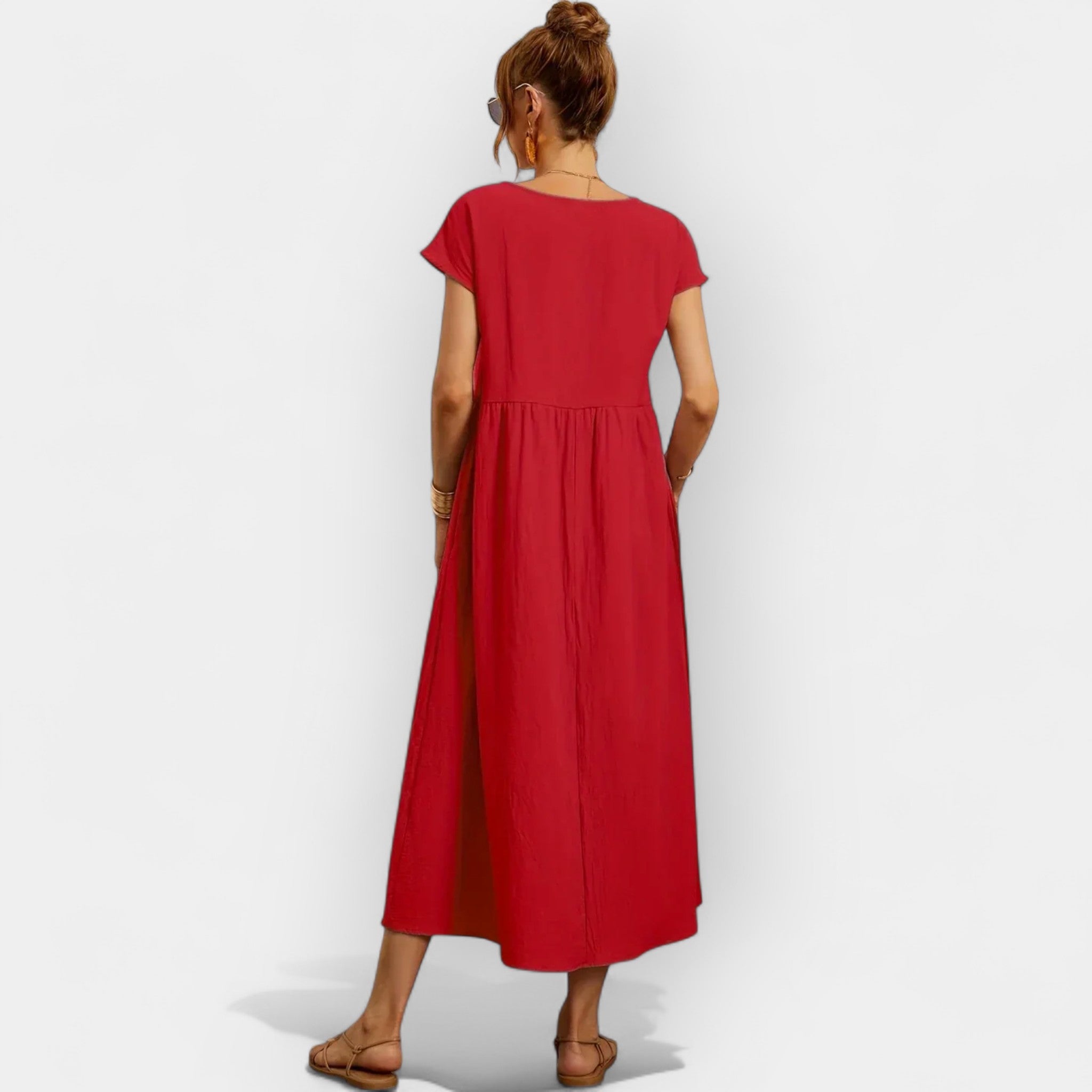 Easy Cotton Dress with Pockets