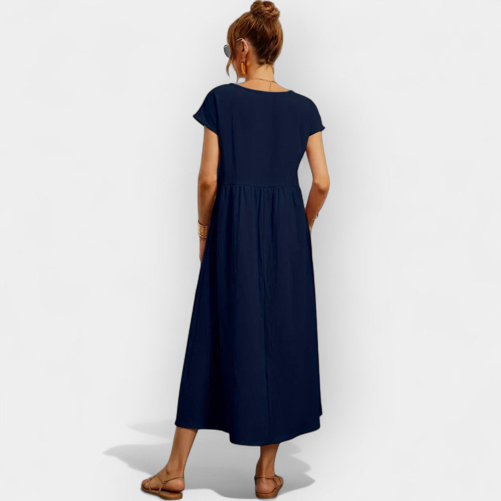 Easy Cotton Dress with Pockets