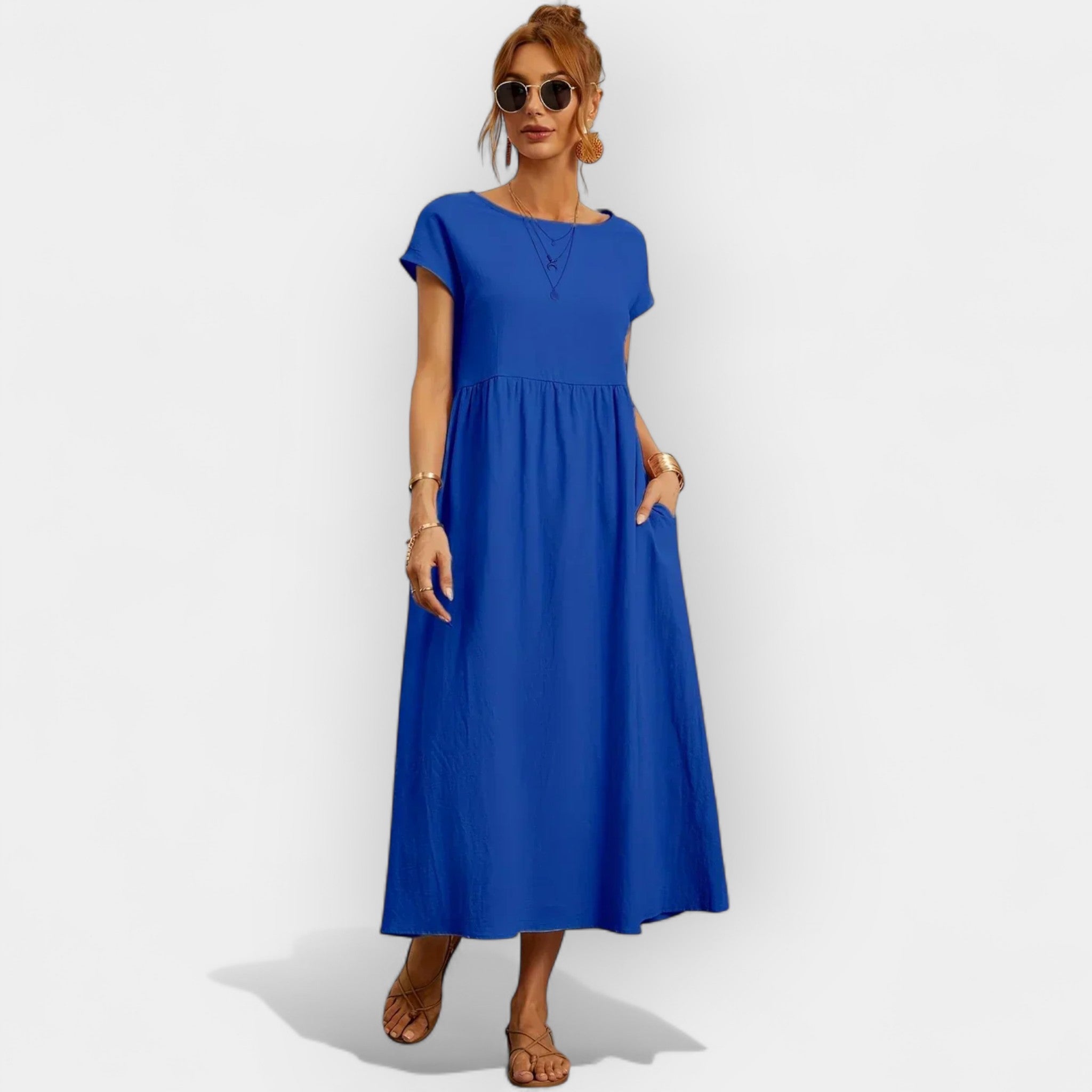 Easy Cotton Dress with Pockets