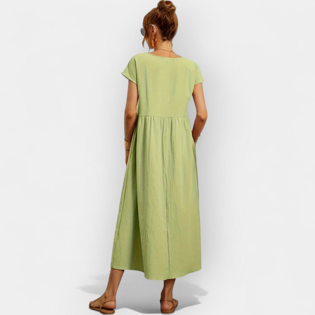 Easy Cotton Dress with Pockets