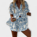Trenara – Gold Look with Caravan Print