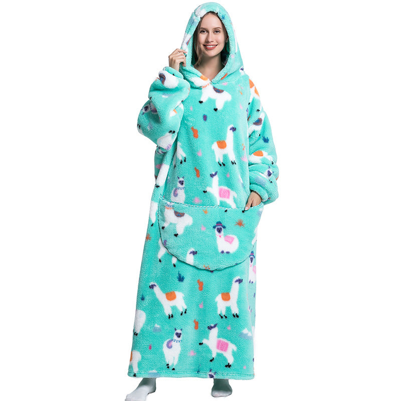 HugWear™ | Llama Party Oversized Hoodie Blanket