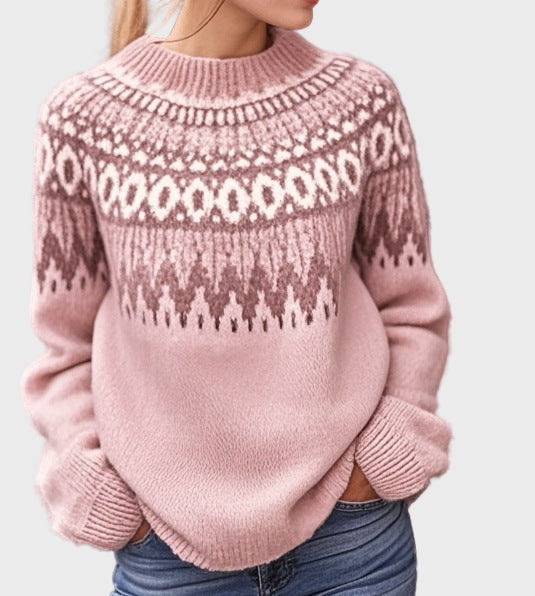 Knitted Turtleneck with Pattern