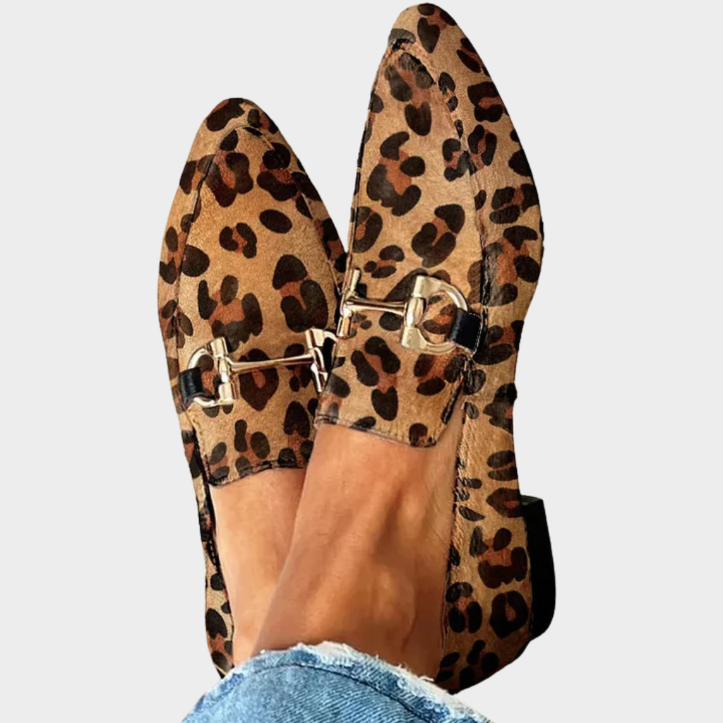 Gia - Mocasini Eleganți cu Leopard