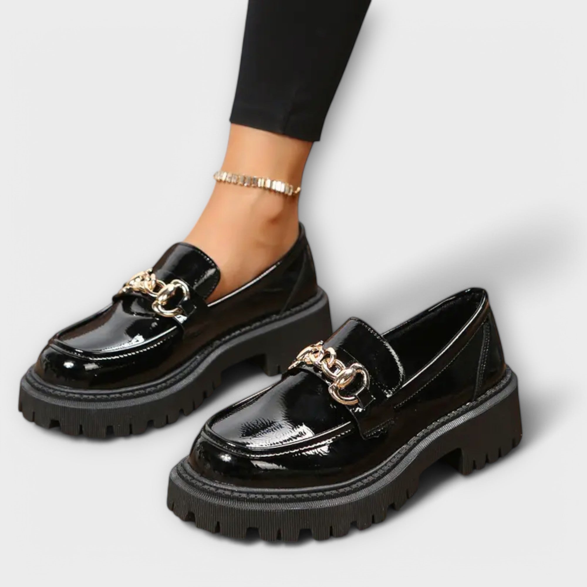 Lidija - Platform Loafers with Buckle