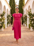 Valentina | Pleated Occasion Maxi Dress