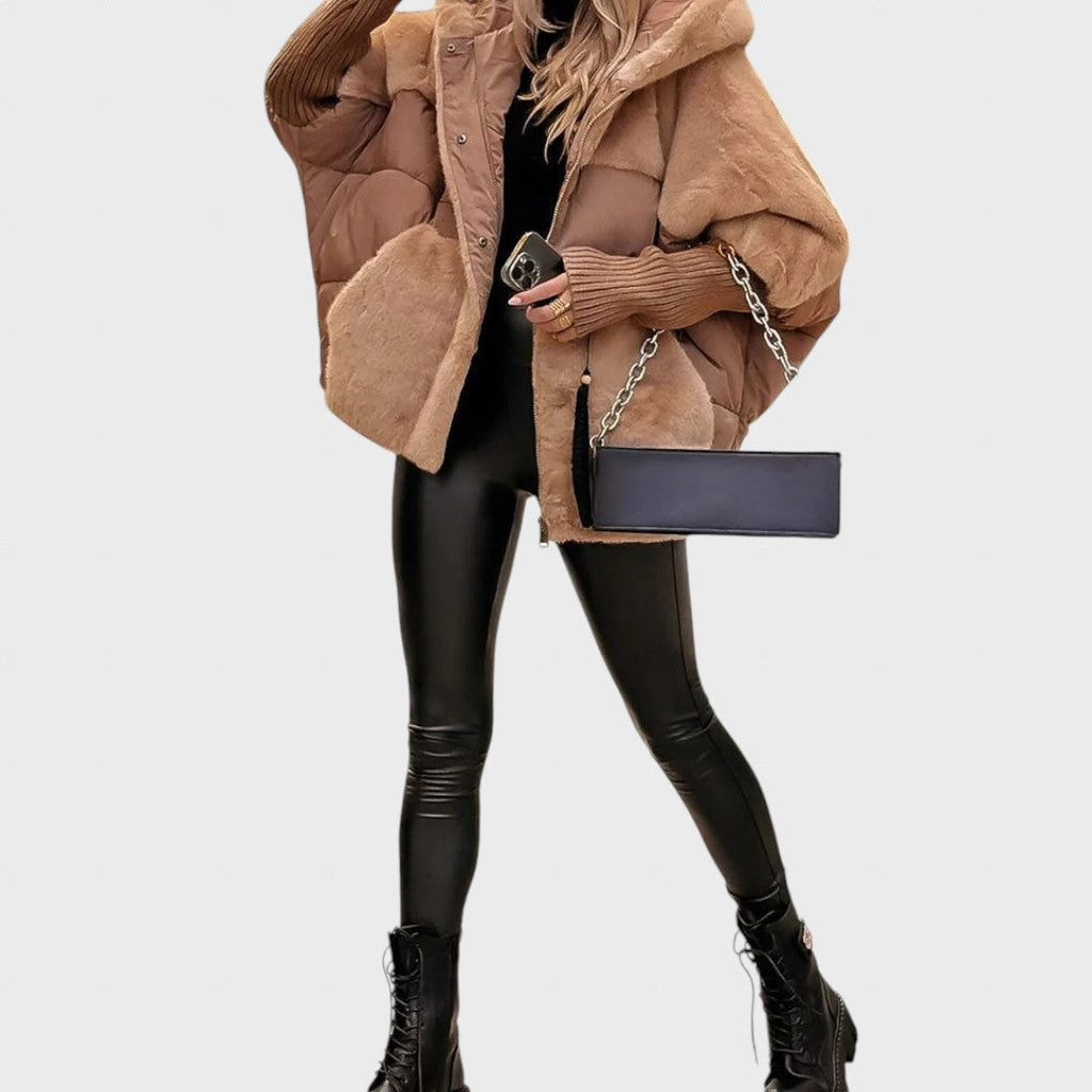 Vygailė | Women's Bomber Style Jacket with Hood