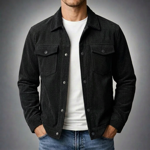 Alexandru - Corduroy Button-Up Shirt Jacket