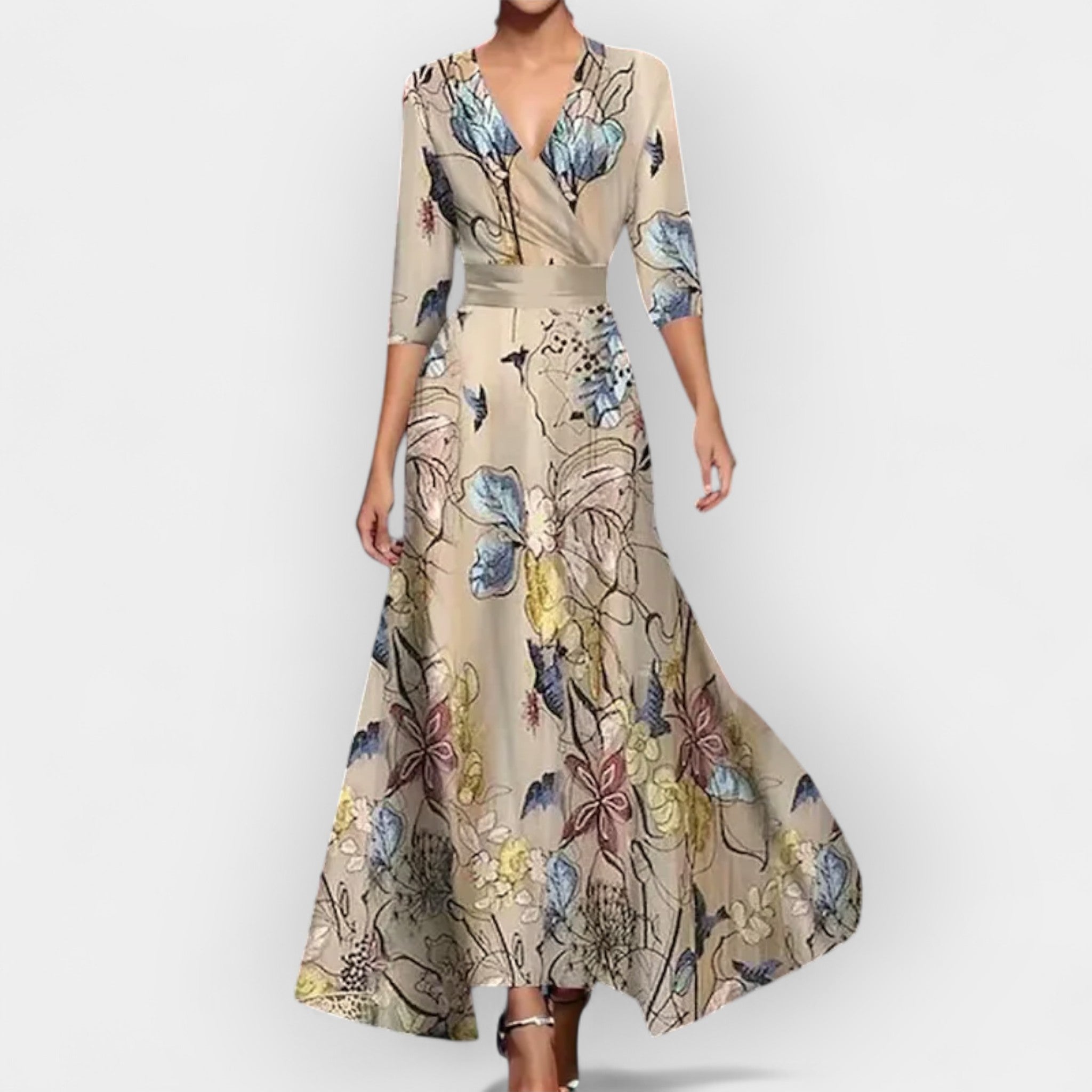 Maxi Dress with Flowers