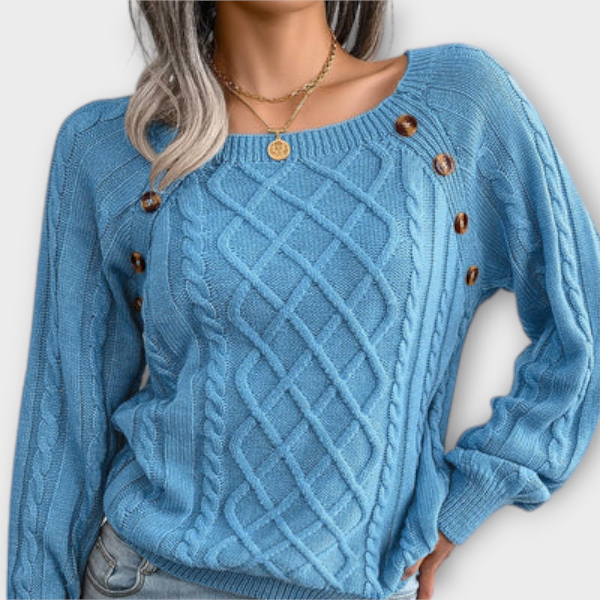 Malia - Sweater with Buttons